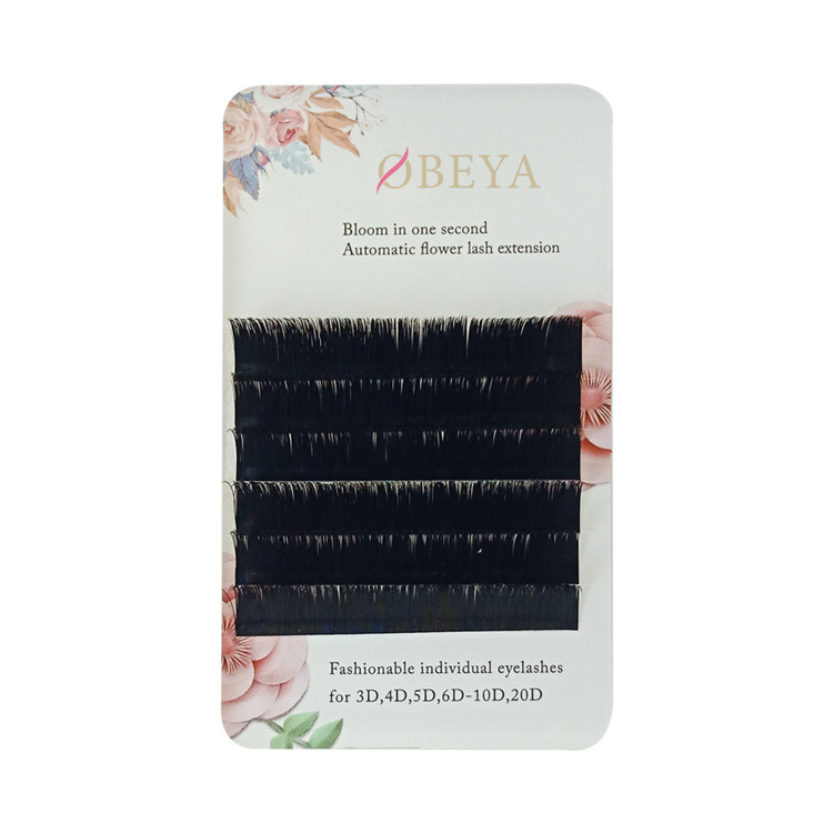  Individual Automatic Flowering Eyelashes C Curl 0.05mm Y04